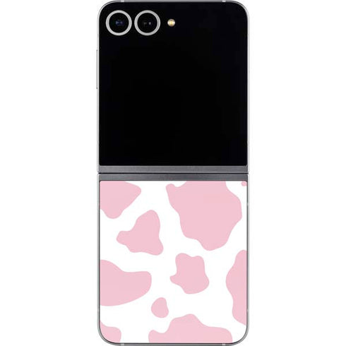 Pink Cow Print Galaxy Z Flip6 Skin
